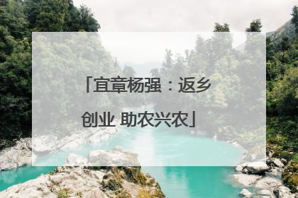宜章杨强：返乡创业 助农兴农