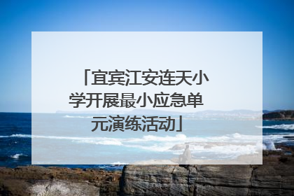 宜宾江安连天小学开展最小应急单元演练活动