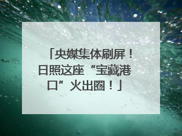 央媒集体刷屏！日照这座“宝藏港口”火出圈！