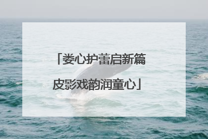 娄心护蕾启新篇 皮影戏韵润童心