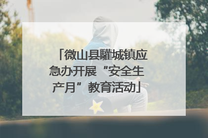 微山县驩城镇应急办开展“安全生产月”教育活动