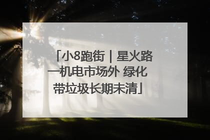 小8跑街｜星火路一机电市场外 绿化带垃圾长期未清