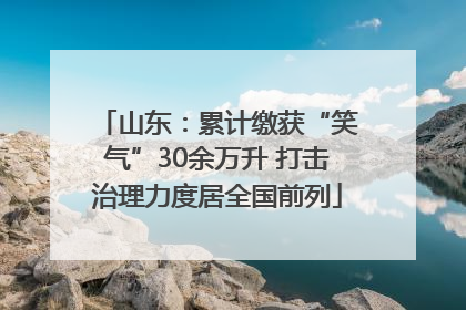 山东：累计缴获“笑气”30余万升 打击治理力度居全国前列