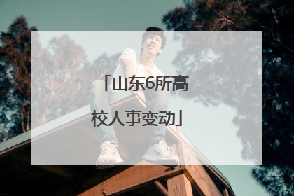山东6所高校人事变动