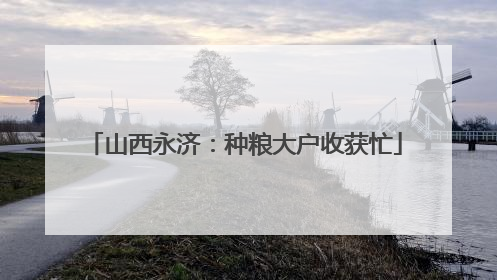 山西永济：种粮大户收获忙