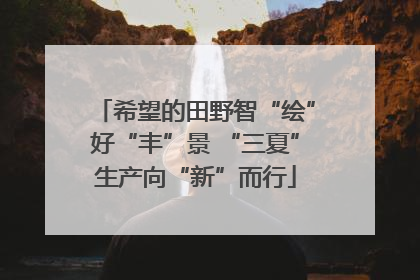 希望的田野智“绘”好“丰”景 “三夏”生产向“新”而行