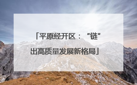 平原经开区：“链”出高质量发展新格局
