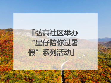 弘高社区举办“星仔陪你过暑假”系列活动