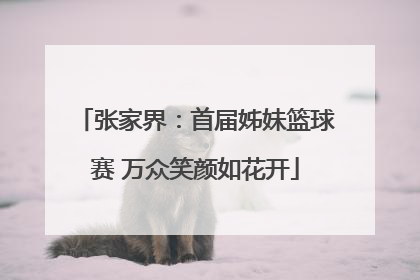 张家界：首届姊妹篮球赛 万众笑颜如花开