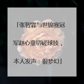 张智霖与世锦赛冠军赵心童切磋球技，本人发声：很梦幻