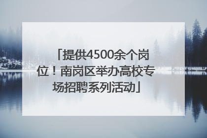 提供4500余个岗位！南岗区举办高校专场招聘系列活动