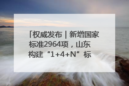 权威发布｜新增国家标准2964项，山东构建“1+4+N”标准化创新发展新格局