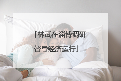 林武在淄博调研督导经济运行