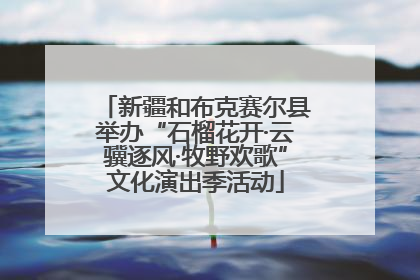 新疆和布克赛尔县举办“石榴花开·云骥逐风·牧野欢歌”文化演出季活动