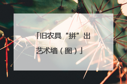 旧农具“拼”出艺术墙（图）
