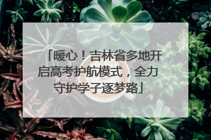 暖心！吉林省多地开启高考护航模式，全力守护学子逐梦路
