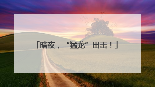 暗夜，“猛龙”出击！
