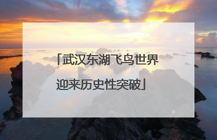 武汉东湖飞鸟世界迎来历史性突破