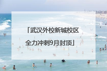 武汉外校新城校区全力冲刺9月封顶