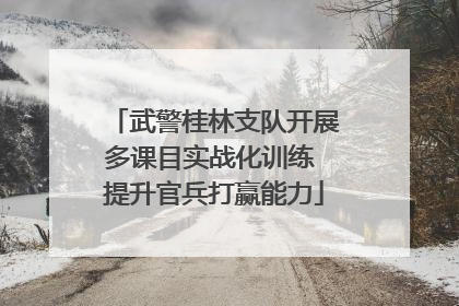 武警桂林支队开展多课目实战化训练 提升官兵打赢能力