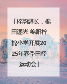 梓韵悠长，棉田逐光 绵阳梓棉小学开展2025年春季田径运动会