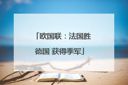 欧国联：法国胜德国 获得季军