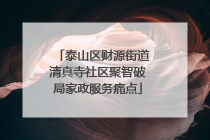 泰山区财源街道清真寺社区聚智破局家政服务痛点