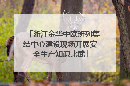 浙江金华中欧班列集结中心建设现场开展安全生产知识比武