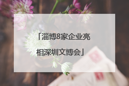 淄博8家企业亮相深圳文博会