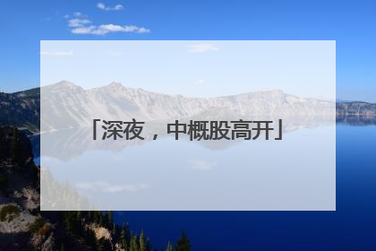 深夜，中概股高开