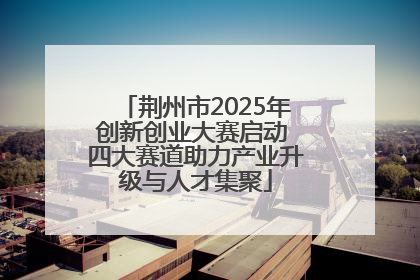 荆州市2025年创新创业大赛启动 四大赛道助力产业升级与人才集聚