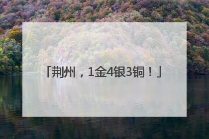 荆州，1金4银3铜！