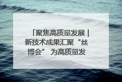 聚焦高质量发展｜新技术成果汇聚“丝博会” 为高质量发展注入新动能