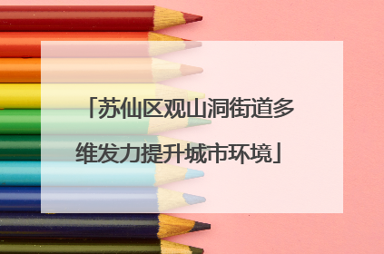 苏仙区观山洞街道多维发力提升城市环境