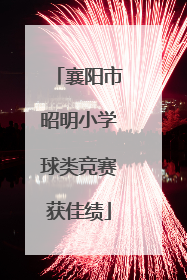 襄阳市昭明小学球类竞赛获佳绩