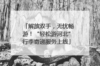 解放双手，无忧畅游！“轻松游河北”行李寄递服务上线