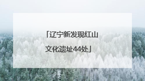 辽宁新发现红山文化遗址44处