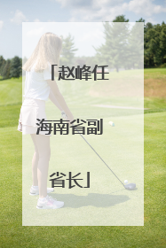 赵峰任海南省副省长