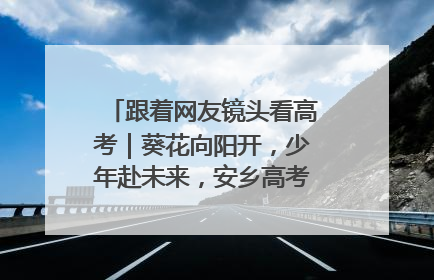 跟着网友镜头看高考｜葵花向阳开，少年赴未来，安乡高考首日的希望图景