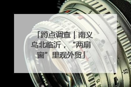 蹲点调查｜南义乌北临沂，“两扇窗”里观外贸