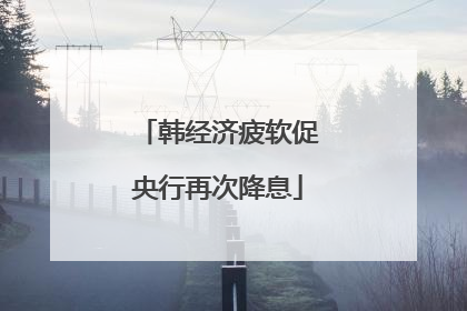 韩经济疲软促央行再次降息