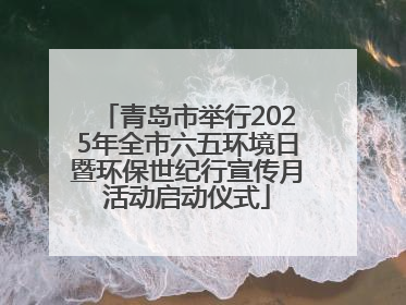 青岛市举行2025年全市六五环境日暨环保世纪行宣传月活动启动仪式