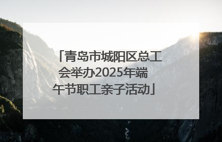 青岛市城阳区总工会举办2025年端午节职工亲子活动