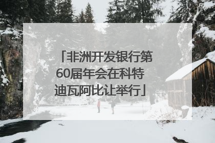 非洲开发银行第60届年会在科特迪瓦阿比让举行