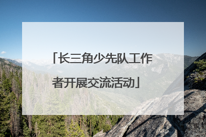 长三角少先队工作者开展交流活动