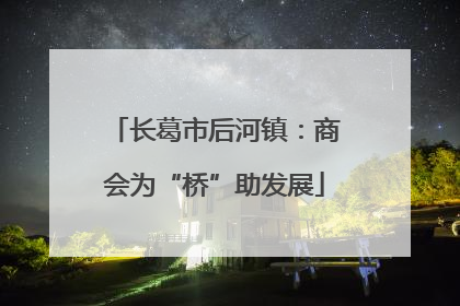 长葛市后河镇：商会为“桥”助发展