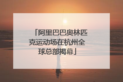 阿里巴巴奥林匹克运动场在杭州全球总部揭幕