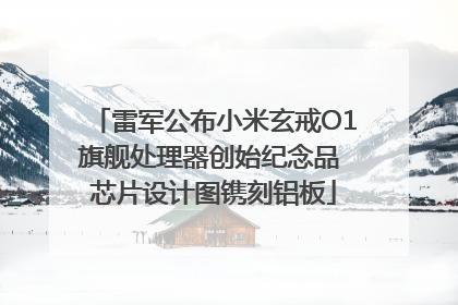 雷军公布小米玄戒O1旗舰处理器创始纪念品 芯片设计图镌刻铝板
