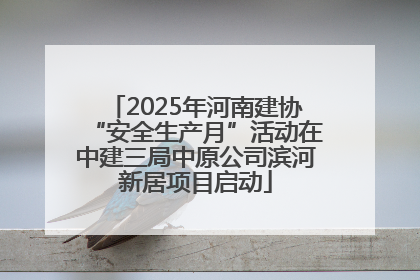 2025年河南建协“安全生产月”活动在中建三局中原公司滨河新居项目启动
