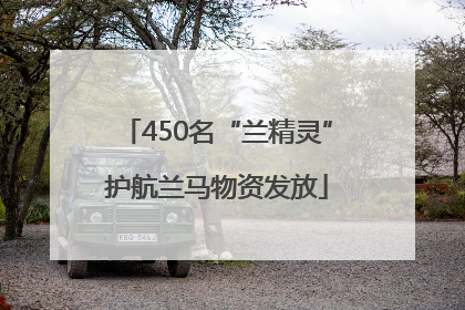 450名“兰精灵”护航兰马物资发放